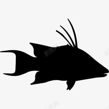 冰鲜鱼鱼猪鱼形图标图标