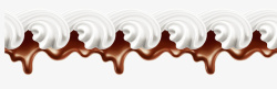 奶油奶油巧克力边框矢量图高清图片