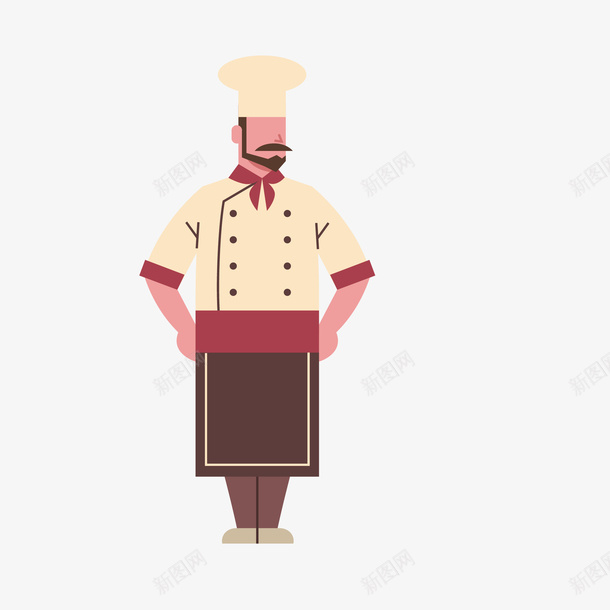 高级厨师卡通简图png免抠素材_88icon https://88icon.com 人物 卡通 厨师 厨师帽 厨师服 围裙 高级厨师