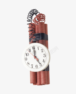炸药包炸药包上的钟表高清图片