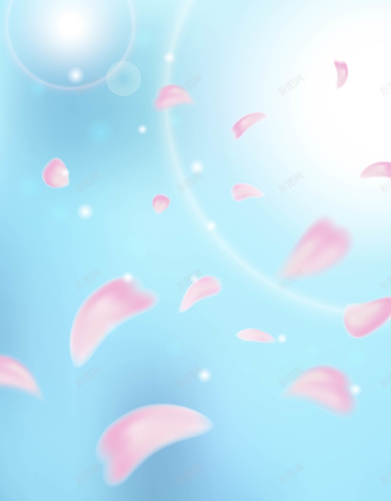 矢量清新蓝天飞舞花瓣背景ai设计背景_88icon https://88icon.com 小清新 文艺 樱花 清新 矢量 简约 背景 花瓣 蓝天 飘落 矢量图