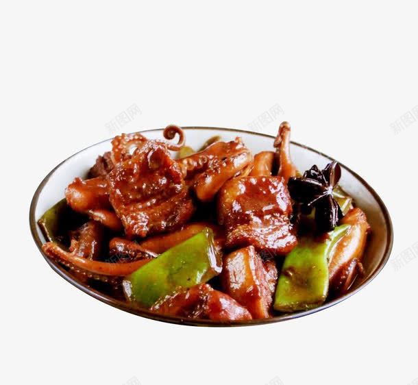 五花肉酱烧八爪鱼png免抠素材_88icon https://88icon.com 五花肉 八爪鱼 八角 快手菜 海鲜菜 青椒 餐饮