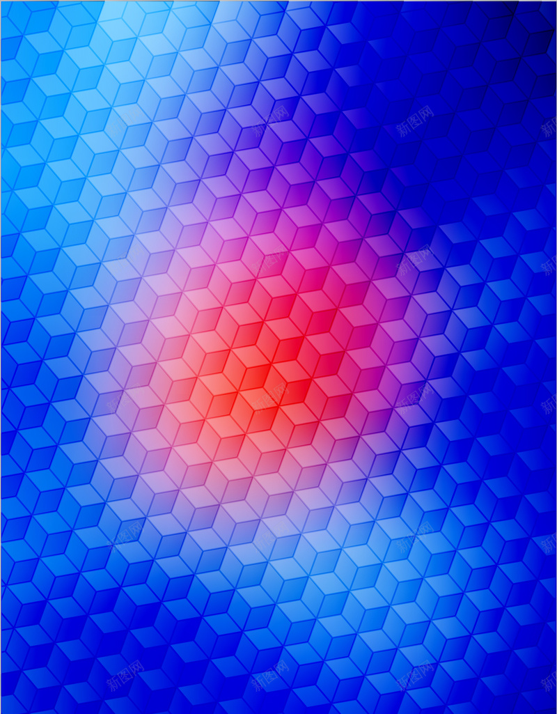 蓝色正方体矢量图ai设计背景_88icon https://88icon.com 3D 几何 扁平 正方体 渐变 立体 蓝色 矢量图