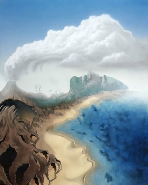 海边的脸背景