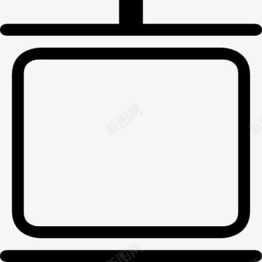 电子白板的轮廓图标图标