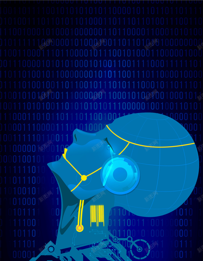 蓝色未来科技背景矢量图ai设计背景_88icon https://88icon.com 人工智能 代码 信息 掌握 智能 未来 机器人 科学 科学技术 科幻 科技 科技背景 蓝色 蓝色背景 矢量图