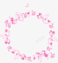 粉色梦幻装饰框素材