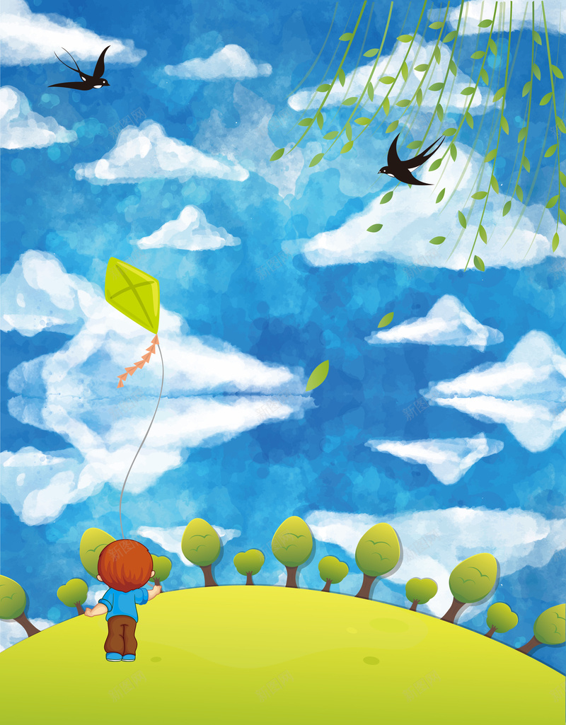 小清新手绘可爱传统节日春分海报背景矢量图ai设计背景_88icon https://88icon.com 传统 可爱 小清新 手绘 春分 水彩 海报 白云 素材 背景 节日 节气 蓝天 矢量图