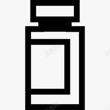 化学药瓶标签图标图标