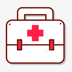 白色红十字医疗箱高清图片