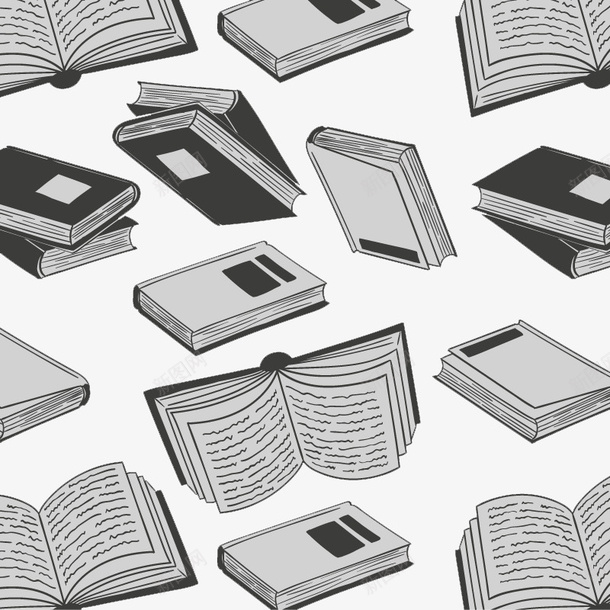 书籍背景矢量图ai免抠素材_88icon https://88icon.com 翻开 阅读 高清 黑色 矢量图