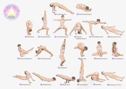 瑜伽教程女子瑜伽动作教程高清图片