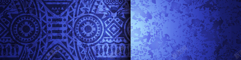 蓝色民族风复古花纹矢量图ai设计背景_88icon https://88icon.com 几何 复古 扁平 民族风 海报banner 渐变 花纹 蓝色 矢量图