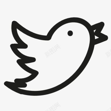 飞翔小鸟twitterlogo图标图标