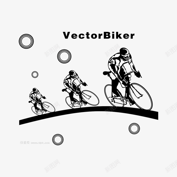 自行车运动员png免抠素材_88icon https://88icon.com 圆形 自行车 运动 黑白