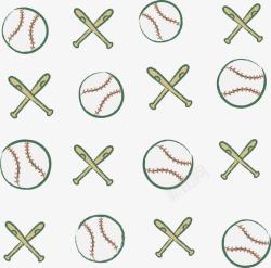 棒球背景底纹装饰素材