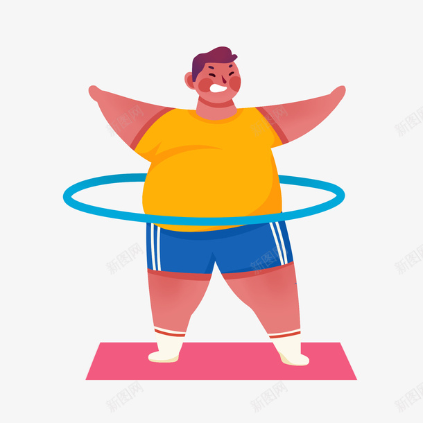 锻炼手绘卡通扁平风健身运动png免抠素材_88icon https://88icon.com 健身 卡通 扁平风 手绘 运动