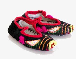 民族风刺绣鞋子素材