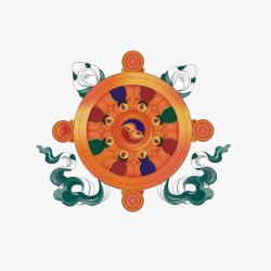 藏族风俗民族风装饰纹样素材