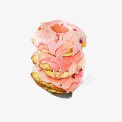 冰淇淋饼干手绘画片素材