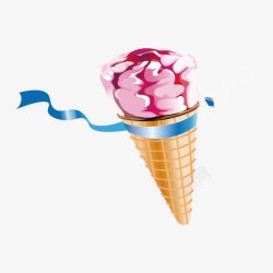 卡通冰淇淋冰糕雪糕甜筒素材