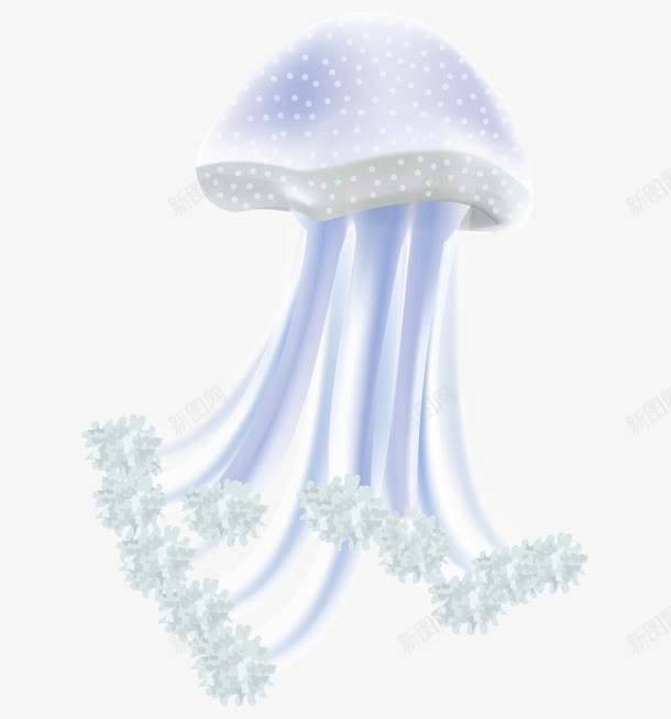 卡通观赏水母png免抠素材_88icon https://88icon.com 卡通 水母 水生物 红色水母 观赏鱼