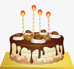 欧式蛋糕巧克力生日蛋糕高清图片