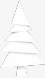 白色圣诞树促销海报素材