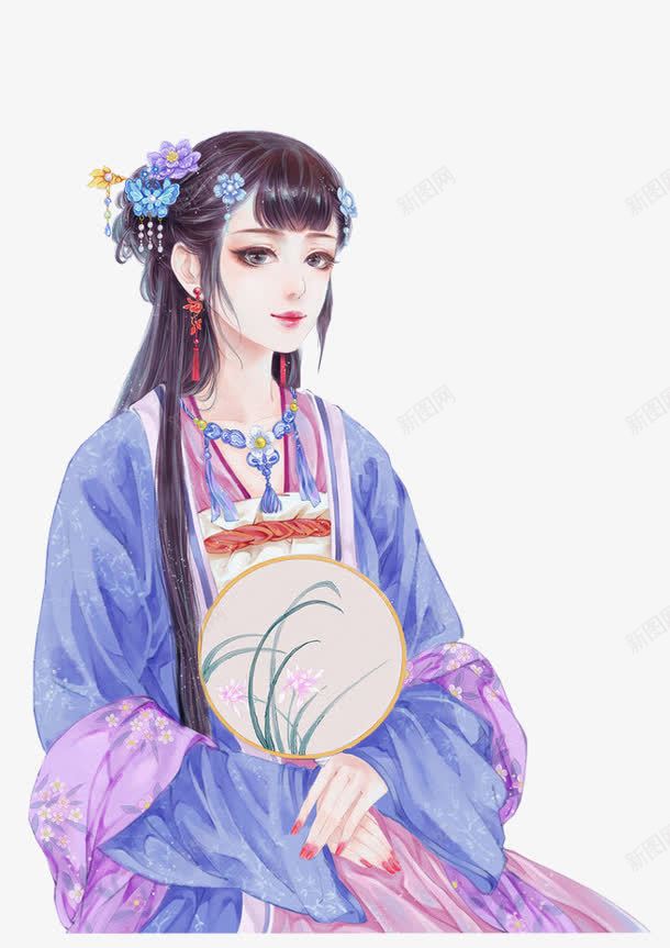 手绘合成效果古代女子png免抠素材_88icon https://88icon.com 古代 合成 女子 效果