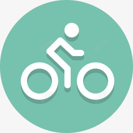 自行车自行车骑自行车的人圆形图png免抠素材_88icon https://88icon.com Bicycle bike biker 自行车 骑自行车的人