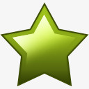 绿色的五角星图标图标