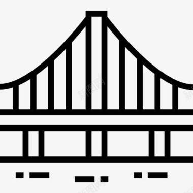 城市路道桥梁桥图标图标