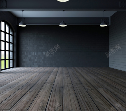 唯美简约木地板房间纹理办公展示背景背景
