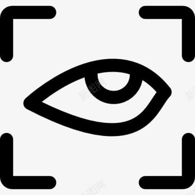 目标眼睛的焦点符号图标图标