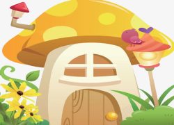 蘑菇小屋邮箱素材
