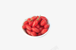 红色瓷碗小碗红色枸杞高清图片