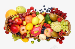 水果组合水果组合篮子高清图片