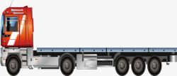 路程大卡车元素矢量图高清图片