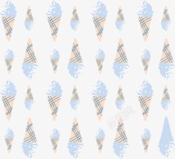 可爱冰淇淋甜筒底纹装饰图案素材