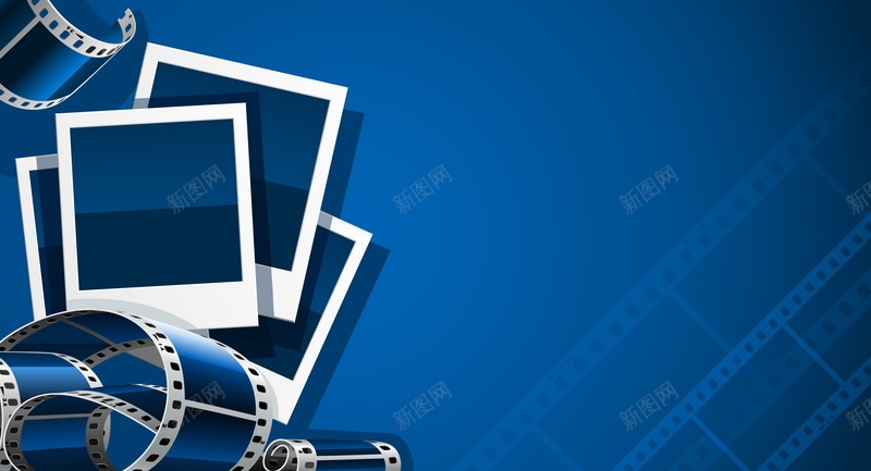 电影胶片矢量图ai设计背景_88icon https://88icon.com 录像带 电影 胶卷 胶带 胶片 蓝色 矢量图