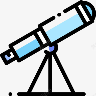 简约望远镜标图标图标