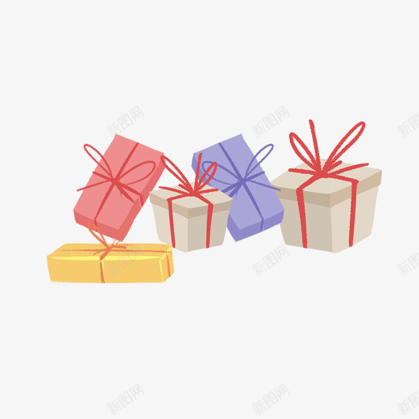 卡通手绘彩色的礼物盒png免抠素材_88icon https://88icon.com 卡通手绘彩色的礼物盒 圣诞礼物 手绘礼物盒 礼物盒