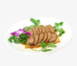 黄油鹅肝片中国美食鹅肝片高清图片