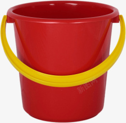 红色塑料桶元素素材