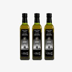 三瓶橄榄油素材