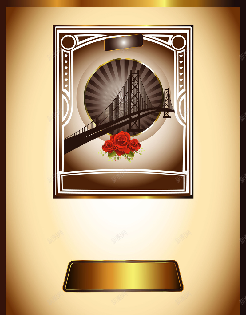 欧式复古建筑玫瑰丝带金色质感海报背景矢量图ai设计背景_88icon https://88icon.com 丝带 传统经典 大气 宣传海报 建筑 标签 欧式复古 玫瑰 相框 矢量图 背景 金色质感 金色边框 镀金 高端金色
