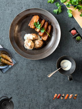 创意日本料理海报背景背景