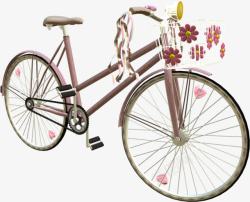自行车脚踏车花车装饰素材