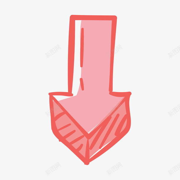 红色立体向下箭头矢量图ai免抠素材_88icon https://88icon.com 向下 向下箭头 立体箭头 箭头 红色 红色箭头 矢量图