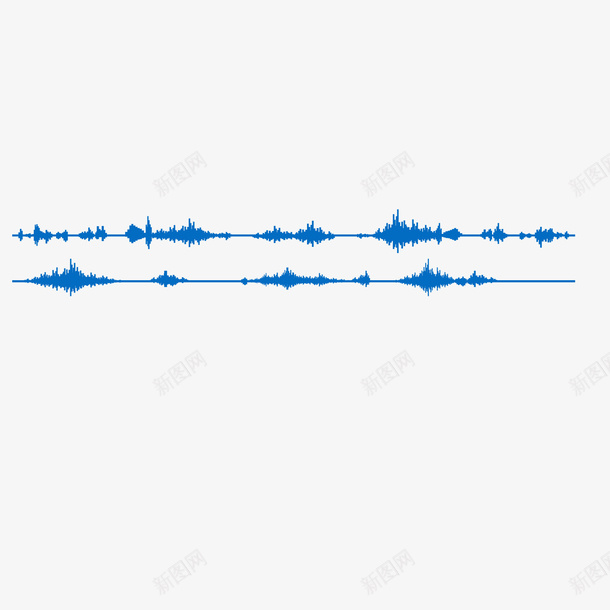 蓝色动感声波矢量图eps免抠素材_88icon https://88icon.com 动感 声波 声线 素材 蓝色 矢量图